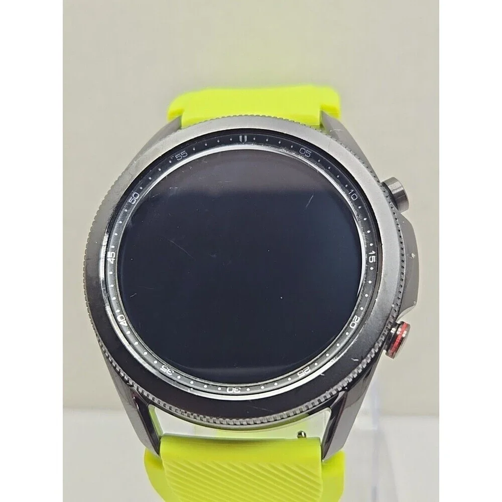 Samsung Galaxy Watch3 45mm LTE Mystic Black Smartwatch GPS Heart Rate Neon *READ